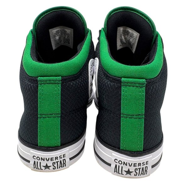 Converse All Star Black Green Trim High Top Shoes Men 11 Women 13 A02824F Retro - Picture 6 of 11